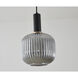 Canada 1 Light 8 inch Black and Antique Gold Pendant Ceiling Light